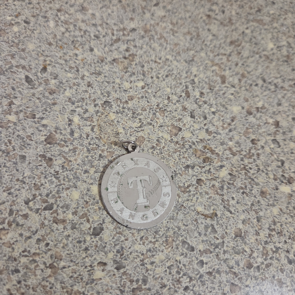 Silver Texas Rangers Pendant Necklace